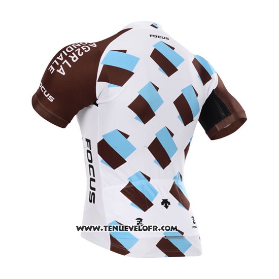 2015 Maillot Ciclismo Ag2r La Mondiale Marron Manches Courtes et Cuissard